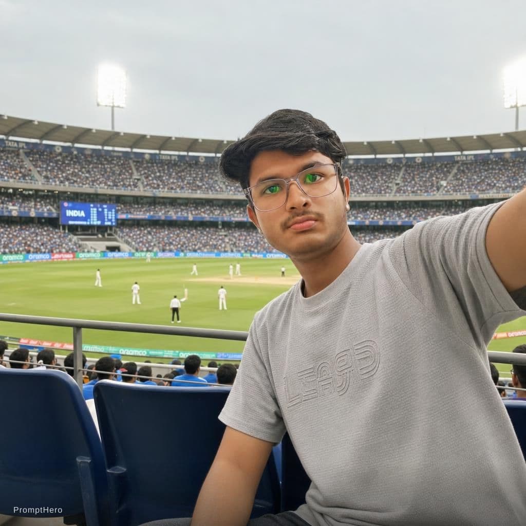 AI generated: Cricket stadium seat 
