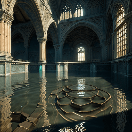 AI generated: body of water with effects in poor condition 8k, intricate detail, photorealistic, realistic light, ...