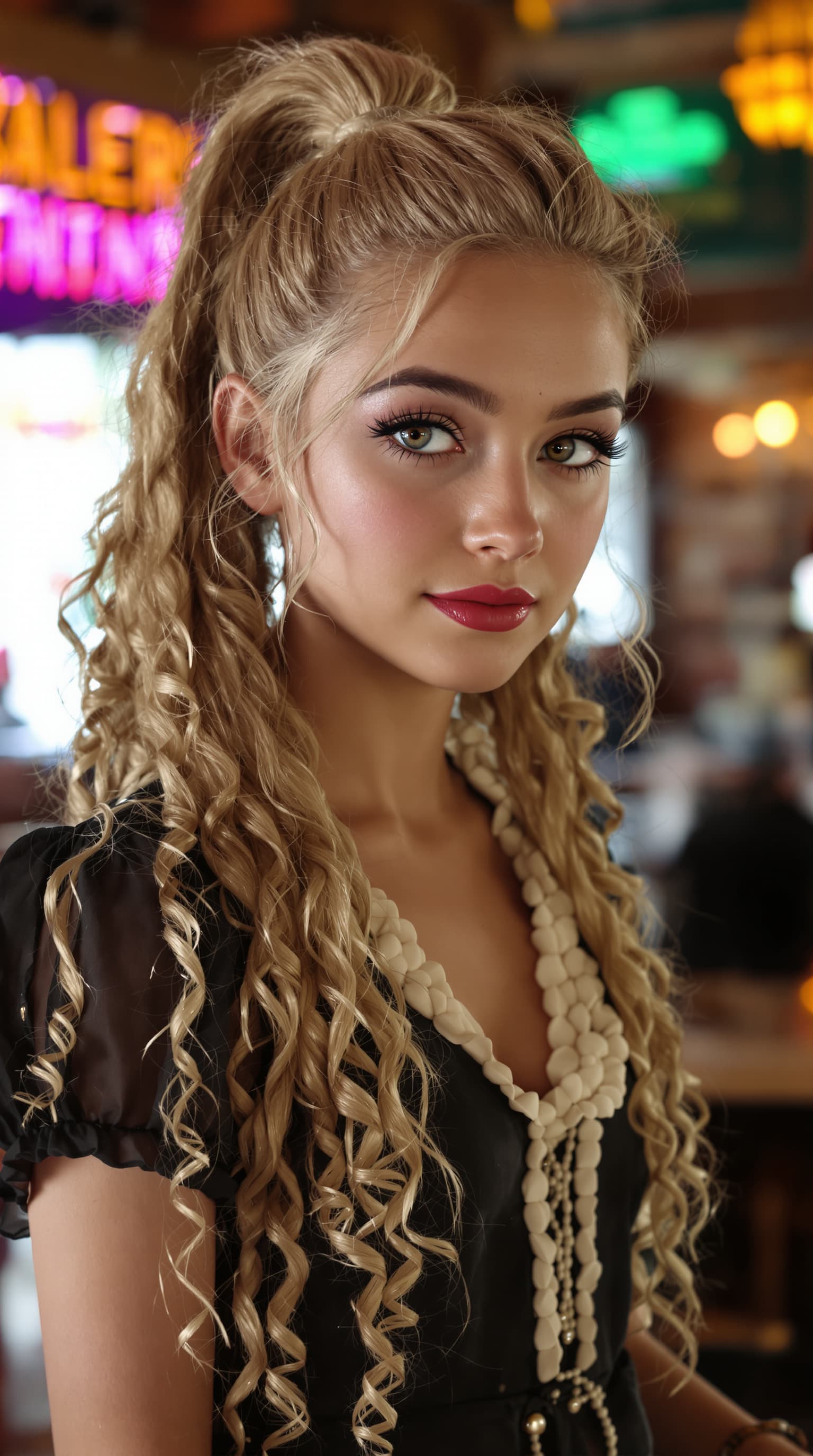 AI generated: A professional photograph captures one of the most beautiful fifth-grade girls in the world during t...