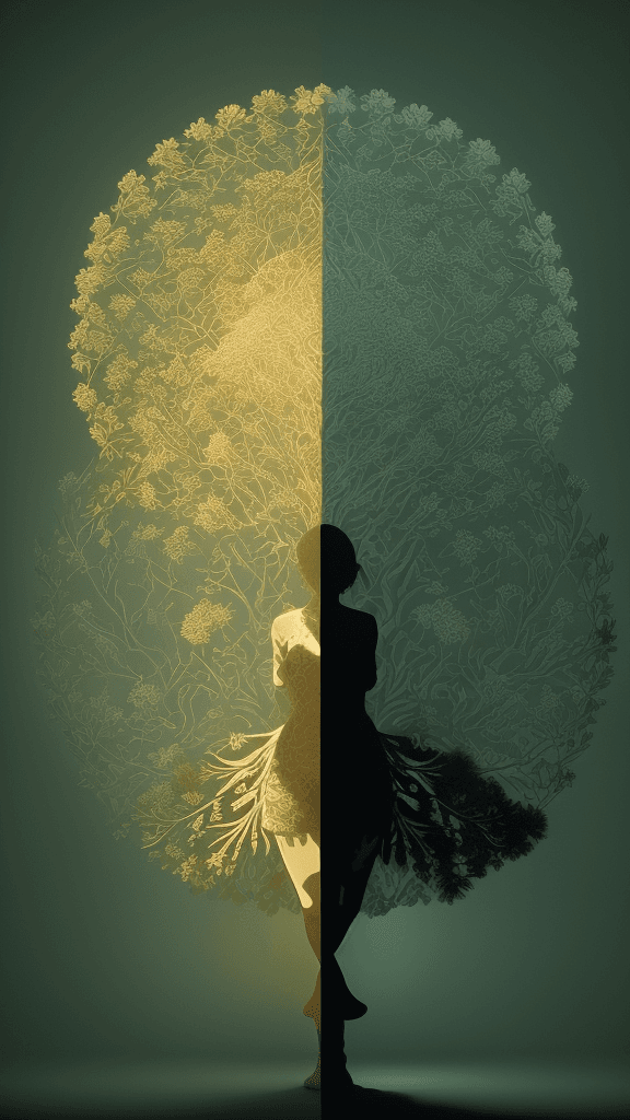 AI generated: Album cover or standalone art piece
Complex nature and shadow work
Masterful control of light diffus...