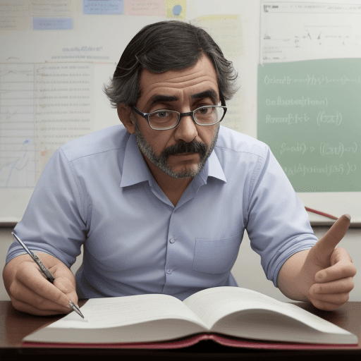 AI generated: una pizarra de un profesor de fisica enseñando  muy apasionado