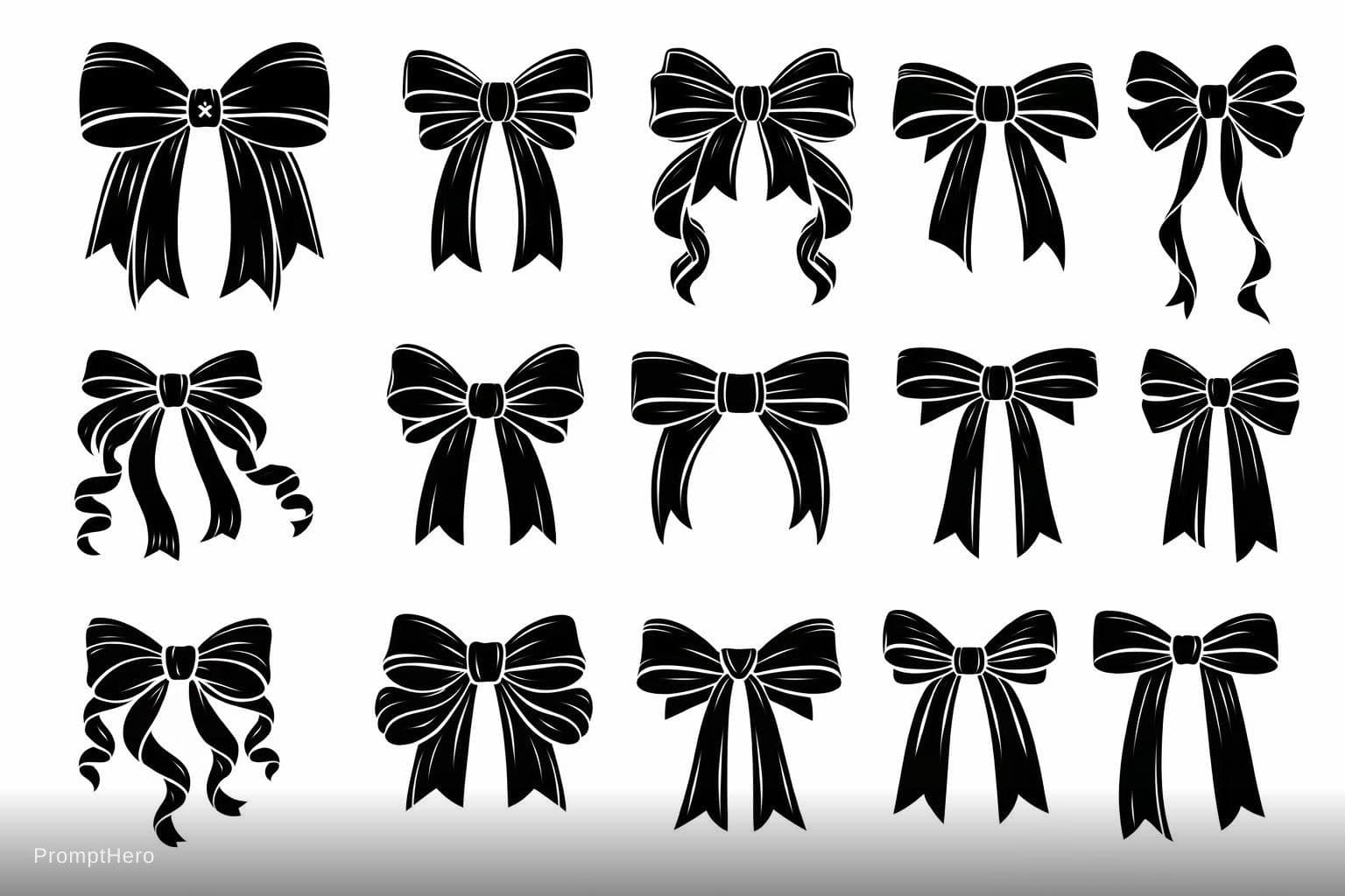 AI generated: "Create a professional bold black and white vector SVG clipart sheet featuring exactly 10 unique ult...
