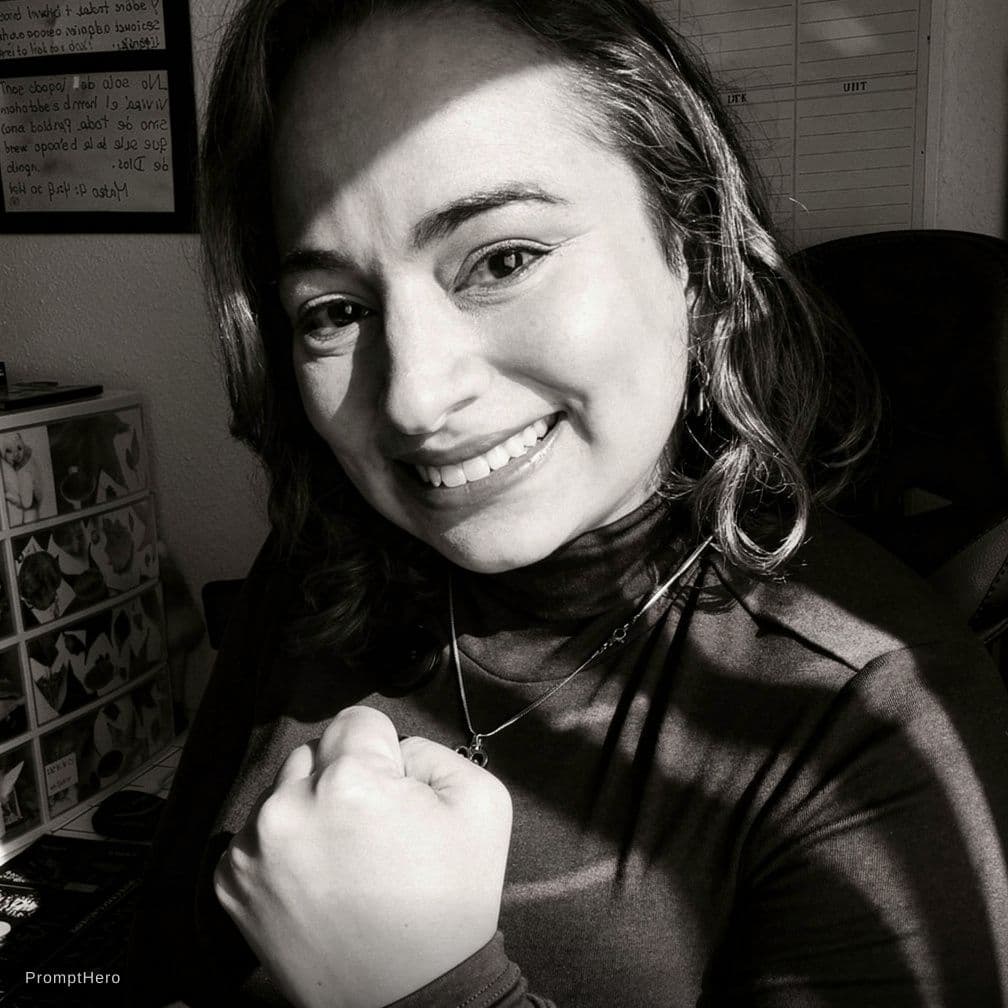 AI generated: a black and white photo of a woman with shadow.,in the style of minimalist beauty,light bronze and b...