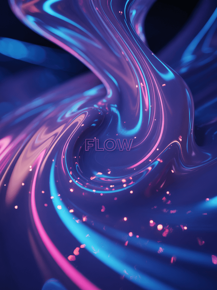 AI generated: abstract background, art, neon, pattern, liquid, lights, fluid, flow, 
