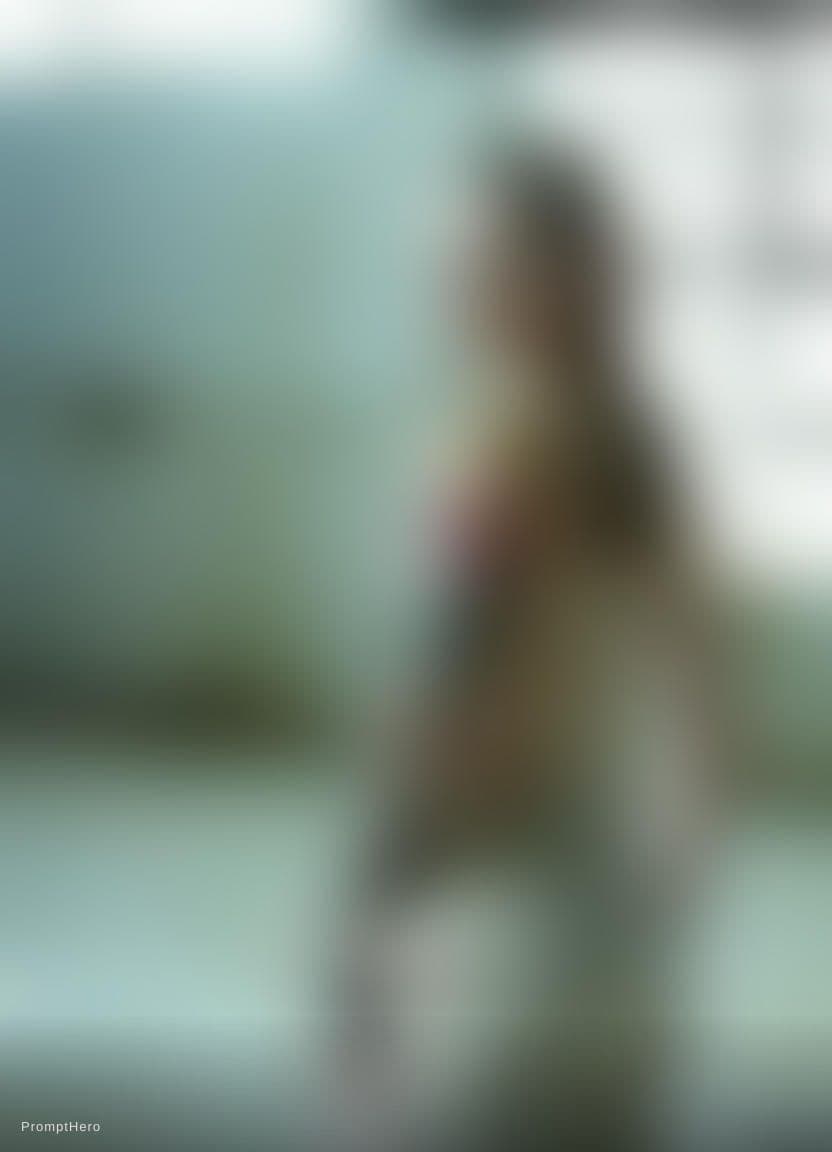 AI generated: imagine this woman as a dirty rundown prison inmate