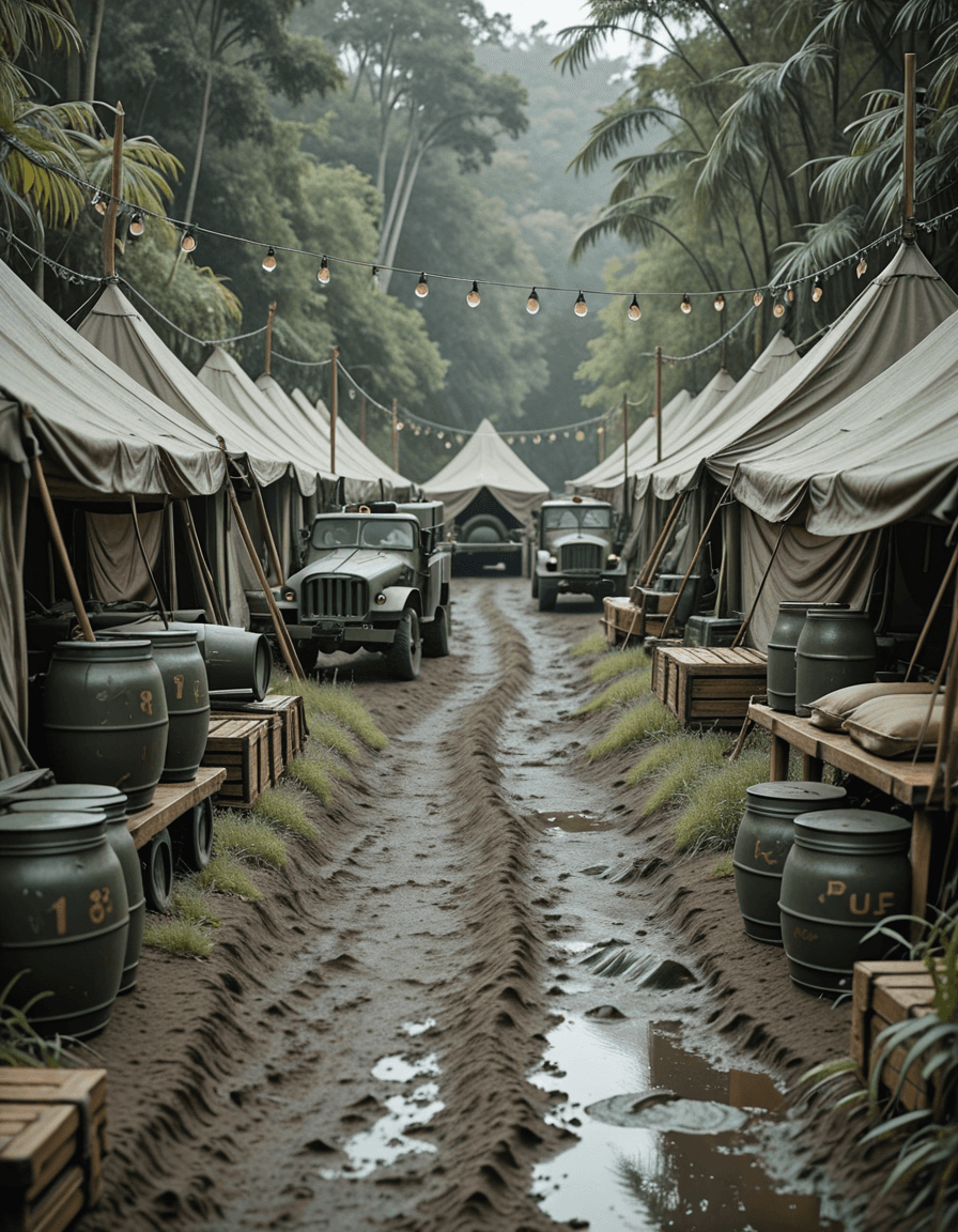 American army camp illu - Image 3