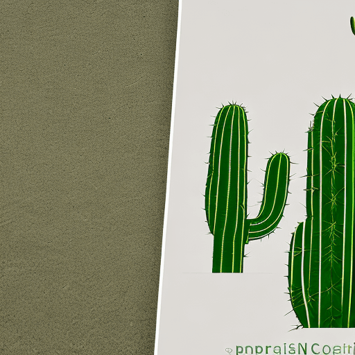 AI generated: A modernist logo for a cactus online store located in Atibaia/SP, simplistic and elegant, featuring ...