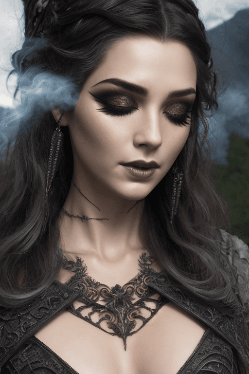 AI generated: (masterpiece:1 0),((Scottish:0.3)),((European:0.5)),((very pale skin:0.5)),((young witch)),practices...
