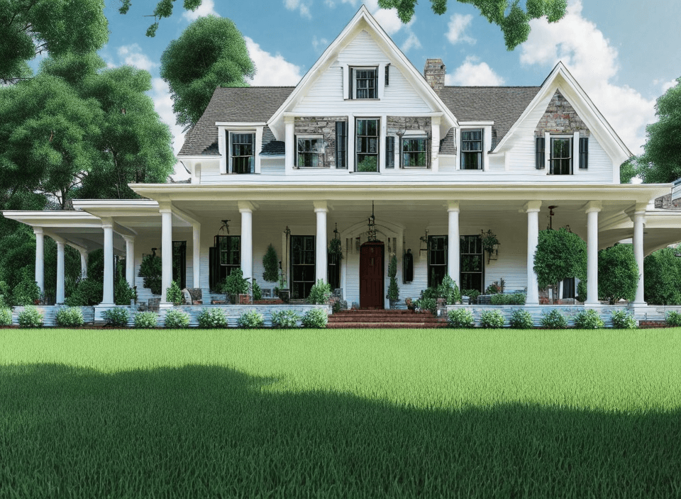 AI generated: generate a realistic and detailed rendering of the front exterior of a breathtakingly beautiful sout...
