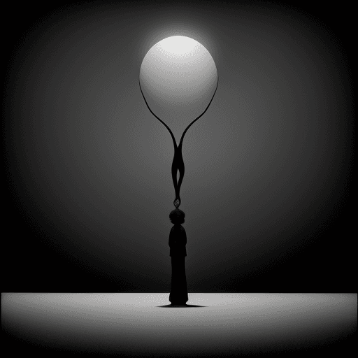 AI generated: Lonely surreal in the style of Jerry Uelsmann, black & white