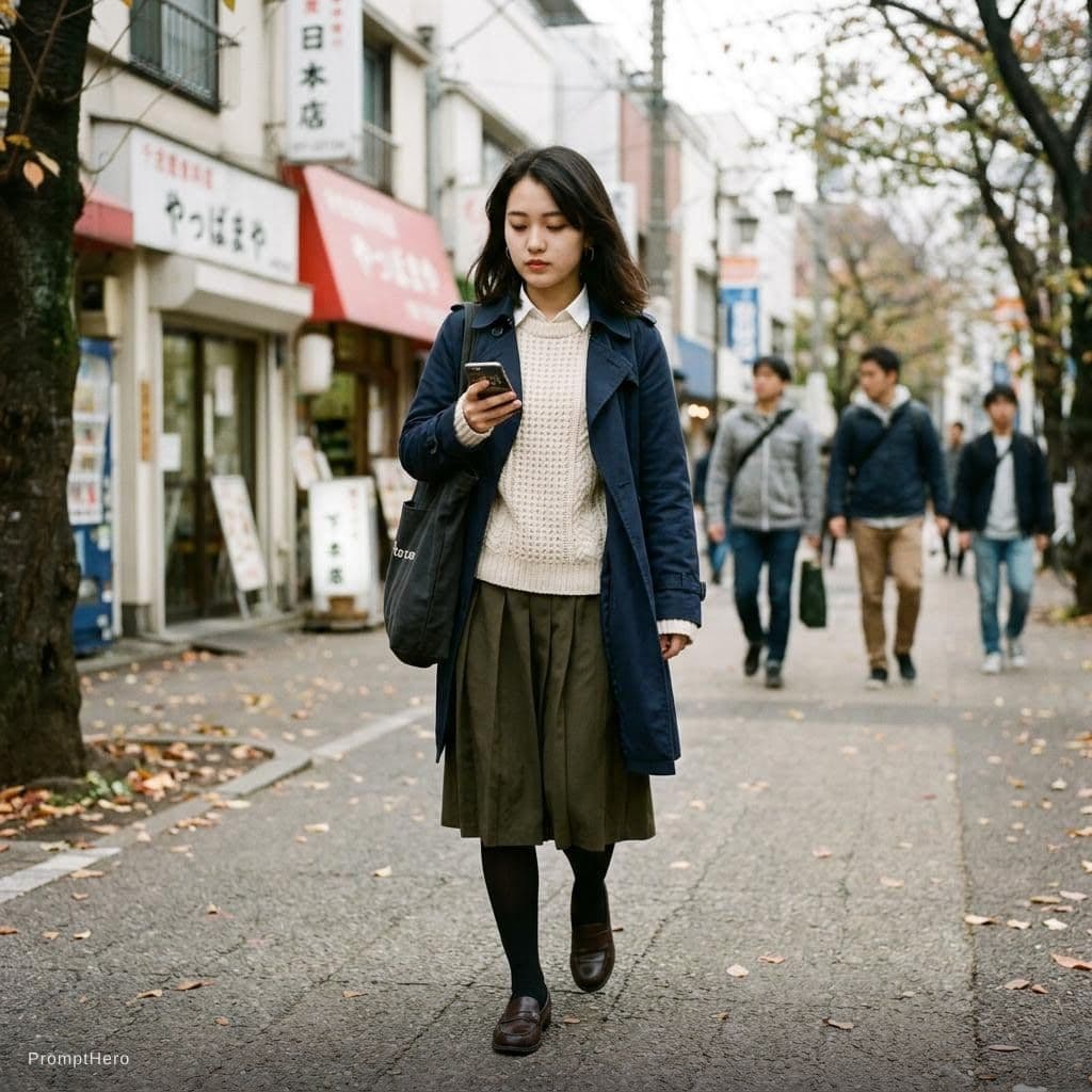 AI generated: Japanese teen, 18 years, in stockings