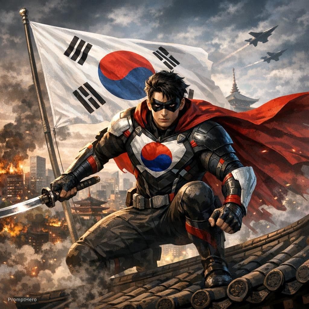 AI generated: korean hero