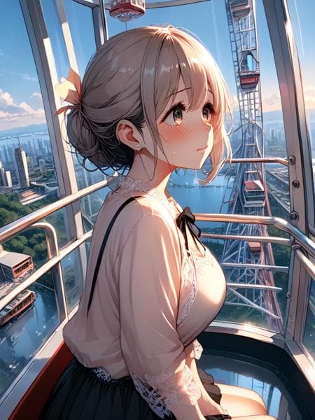 girl like ferris wheel