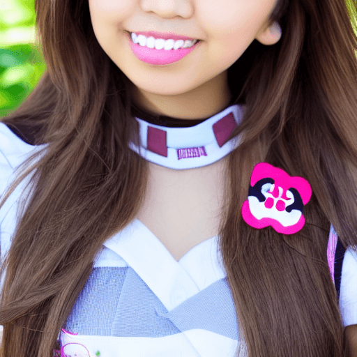 AI generated: close up portrait photo, pokimane, <lora:PokimaneV2:1> schoolgirl outfit