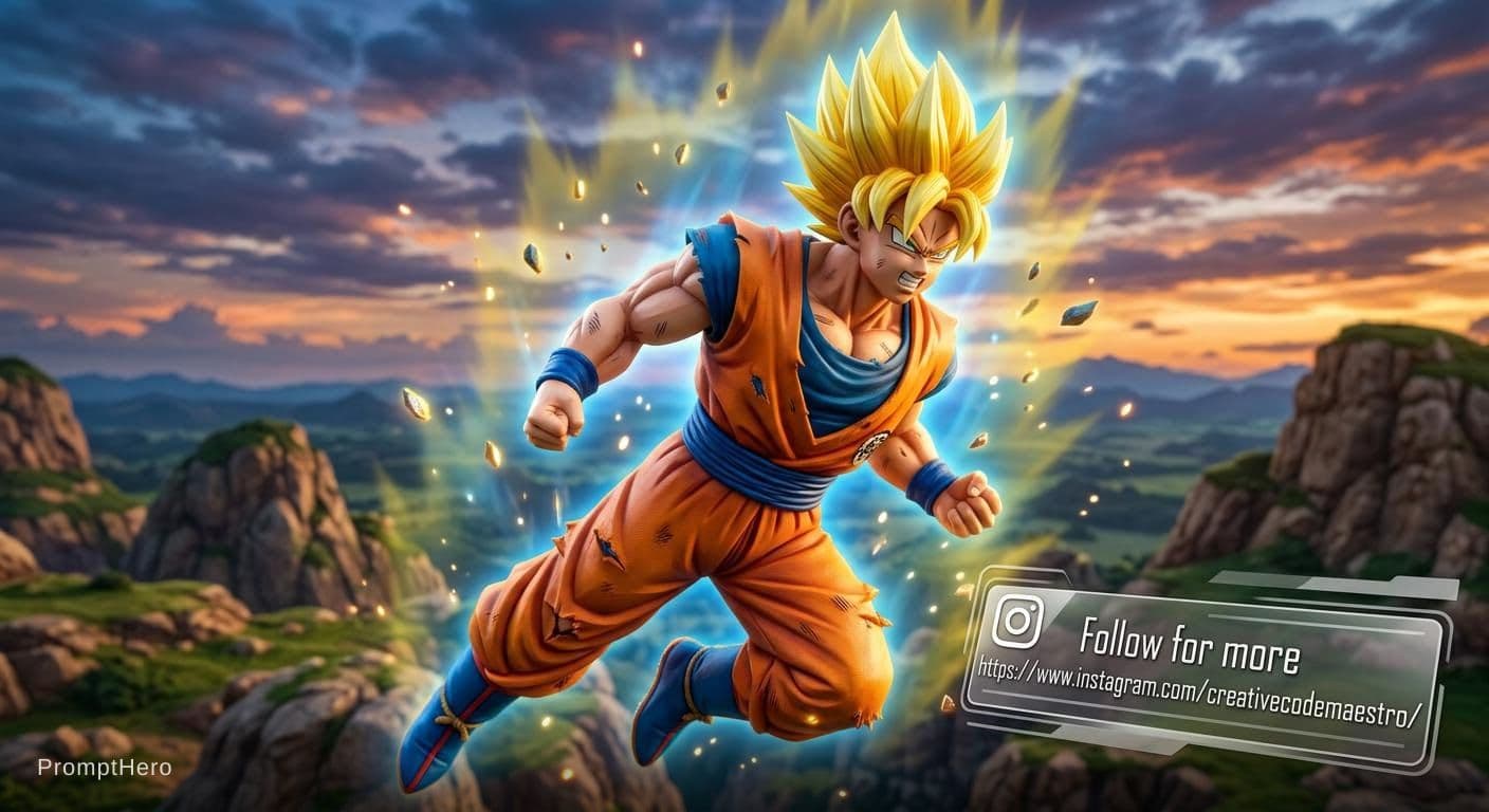 AI generated: goku 
Follow for more
https://www.instagram.com/creativecodemaestro/
