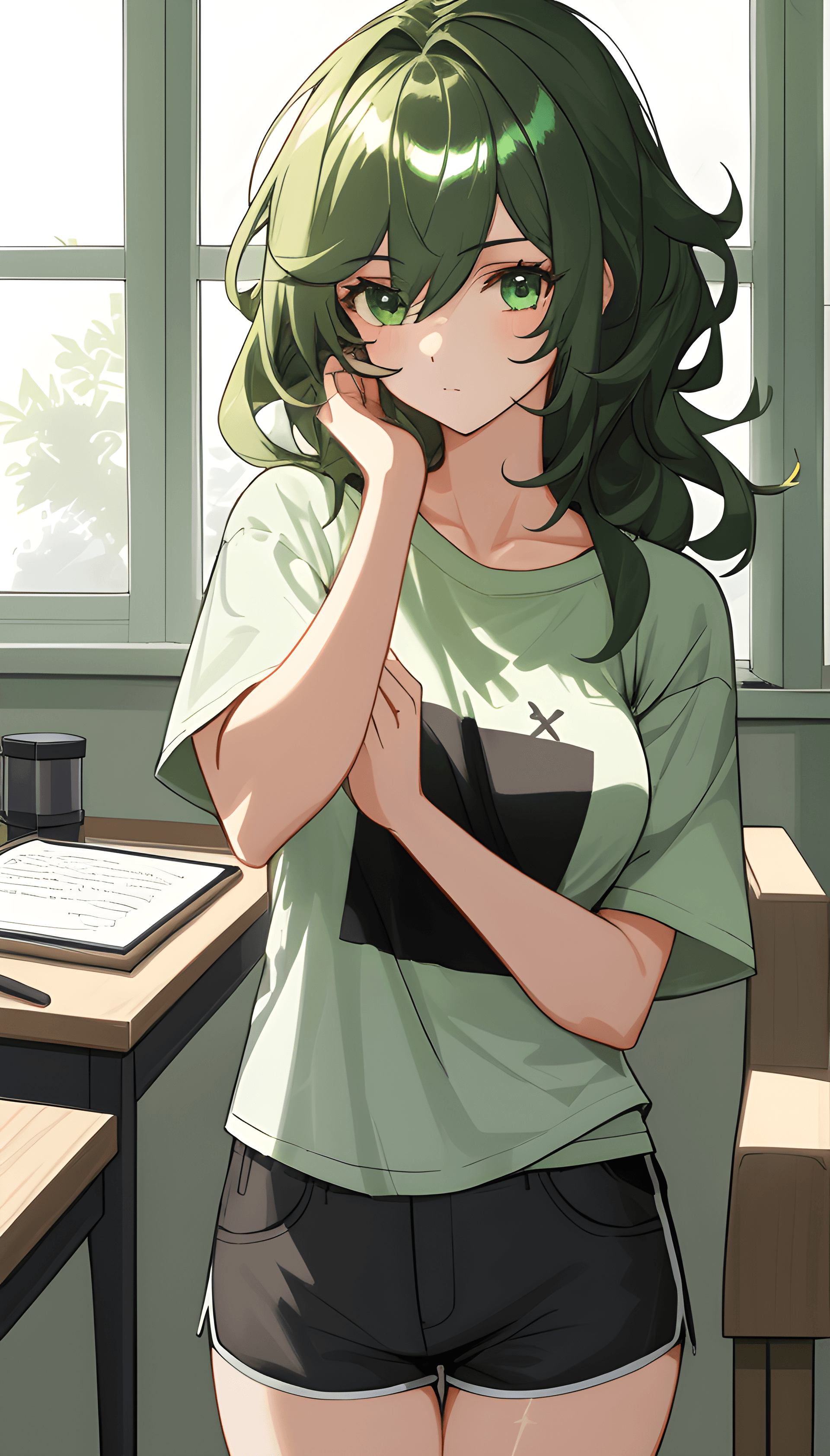 AI generated: ((1girl,solo))absurdres, highres, ultra detailed, (1girl:1.3), (disheveled hair,beautiful detailed e...