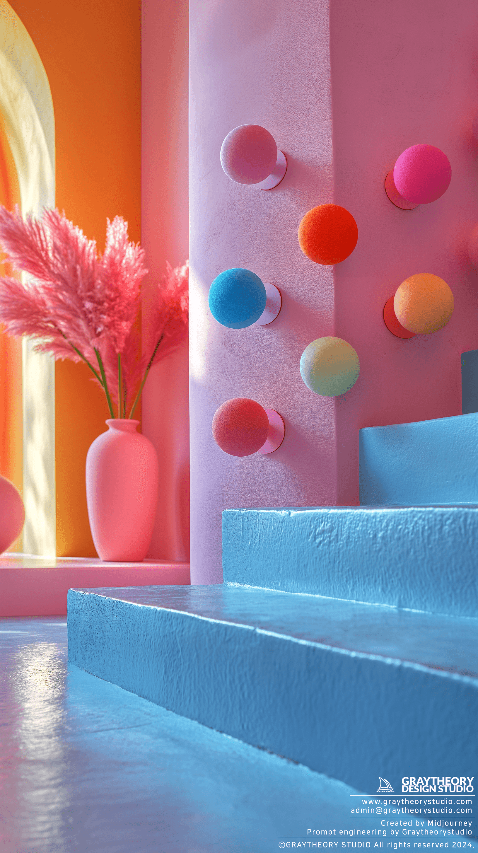 AI generated: Muuto The Dots Coat Hooks in a clean studio environment, Fujifilm GFX 100S, GF 80mm f/1.7 lens, High...