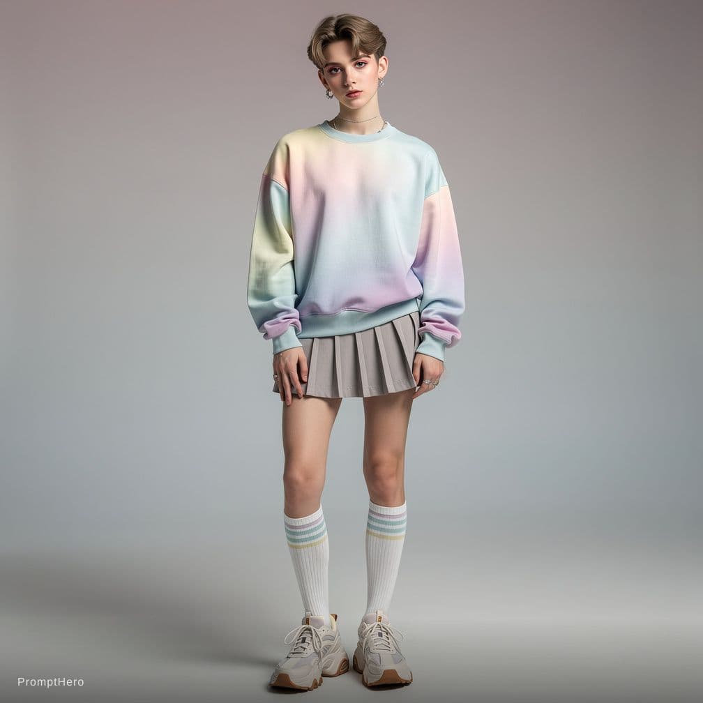 AI generated: Femboi withou clothes 