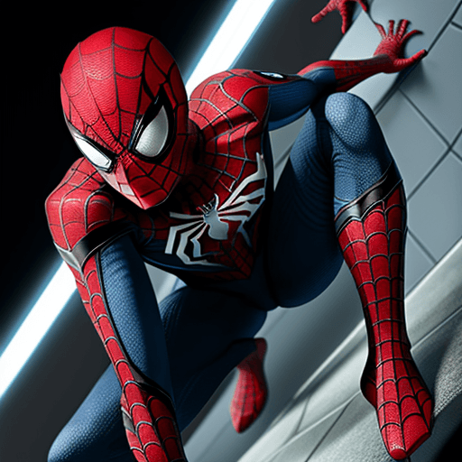 AI generated: spiderman from 22 century