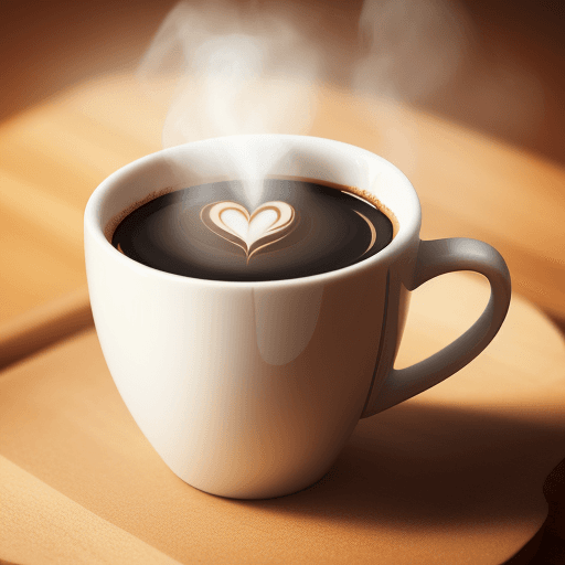 AI generated: create a vibrant and striking image for a coffee mug with morning inspiration 