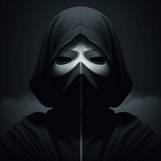 AI generated:  digital wallpaper portrait of an anonymous, no face, gloomy background, horror, brutal, majestic, c...