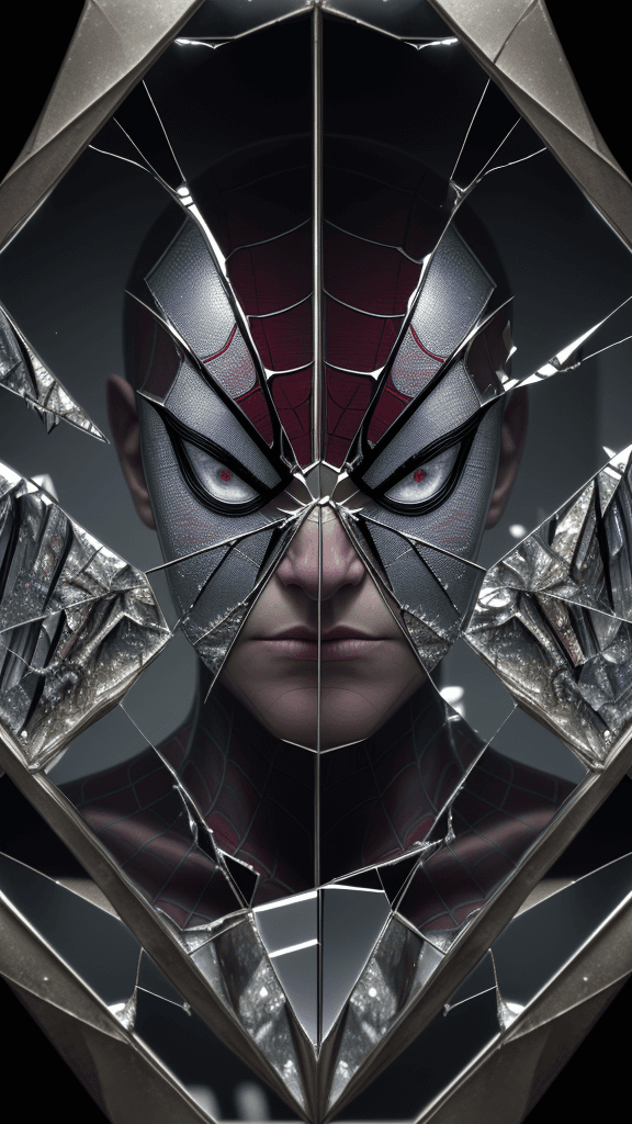 AI generated: highres,ultra-detailed,realistic,(best quality,8k,16k,masterpiece:1.2),shattered glass,mirror shards...