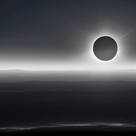 AI generated: Total solar eclipse, April 8, 2024