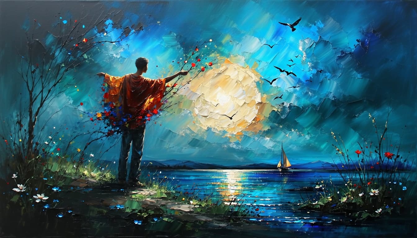 AI generated: "I welcome this new day as a canvas for creative expression", "embracing the unique perspective and ...