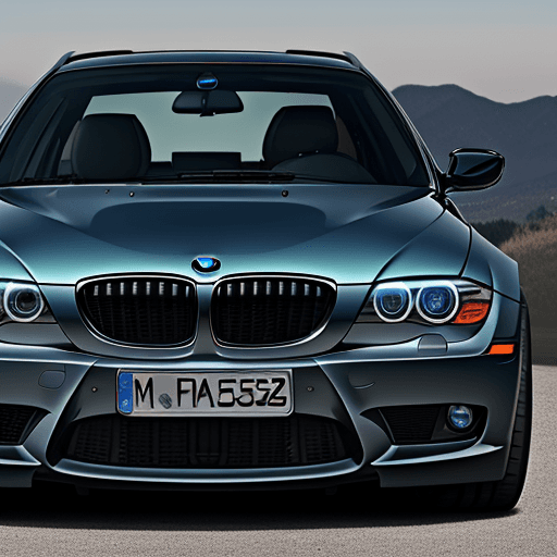 AI generated: Very beautiful BMW car