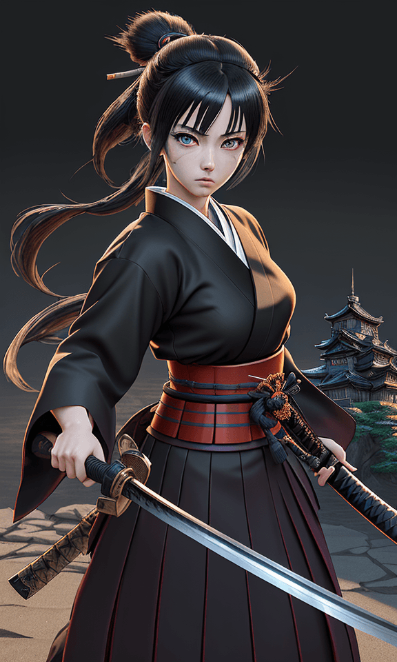 AI generated: Unreal Engine 5 style, anime style, Beautiful eyes, rendering brush, 3D art, digital art, masterpiec...