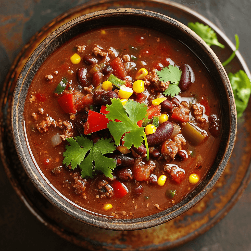 AI generated: photo chili mexicain bien présenté