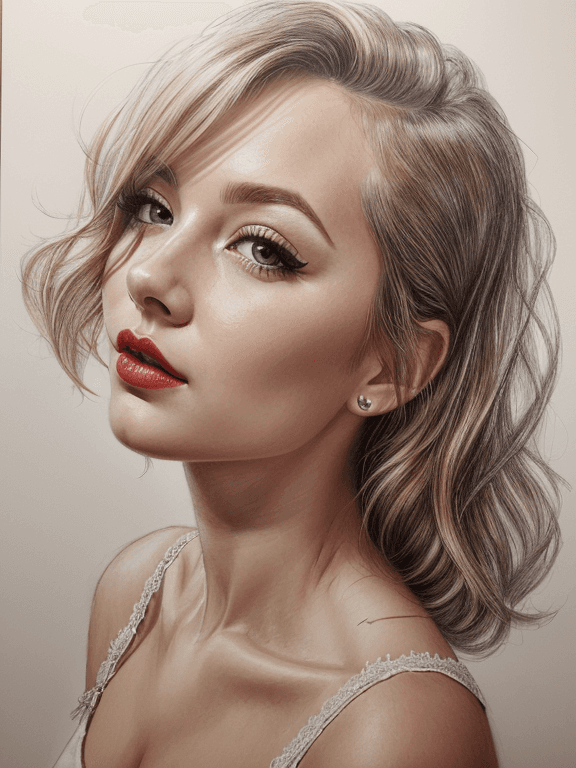 AI generated: best quality,highly detailed,black ribbon, adorable girl, westerner, blonde hair, bust,traditional_m...