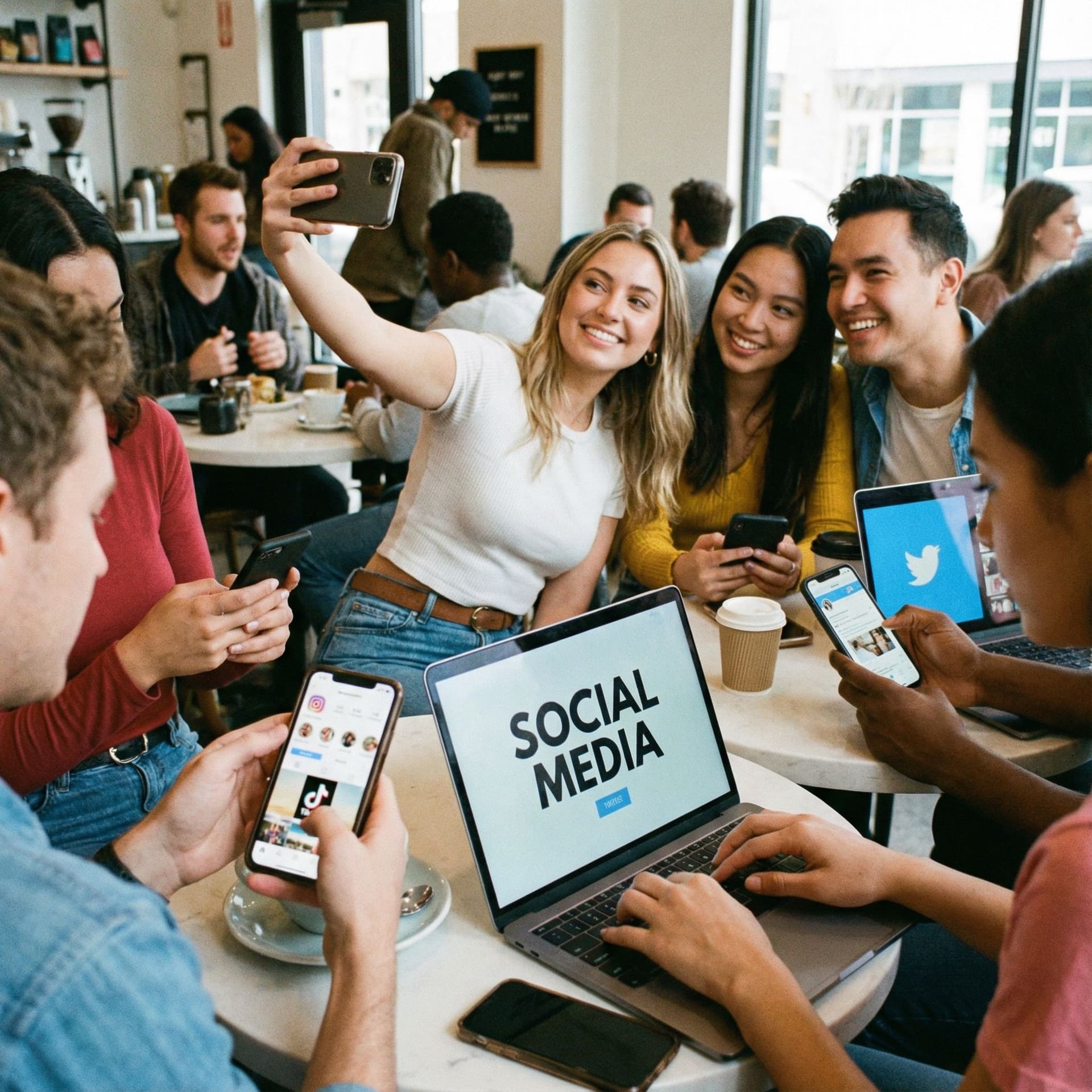 AI generated: Social media