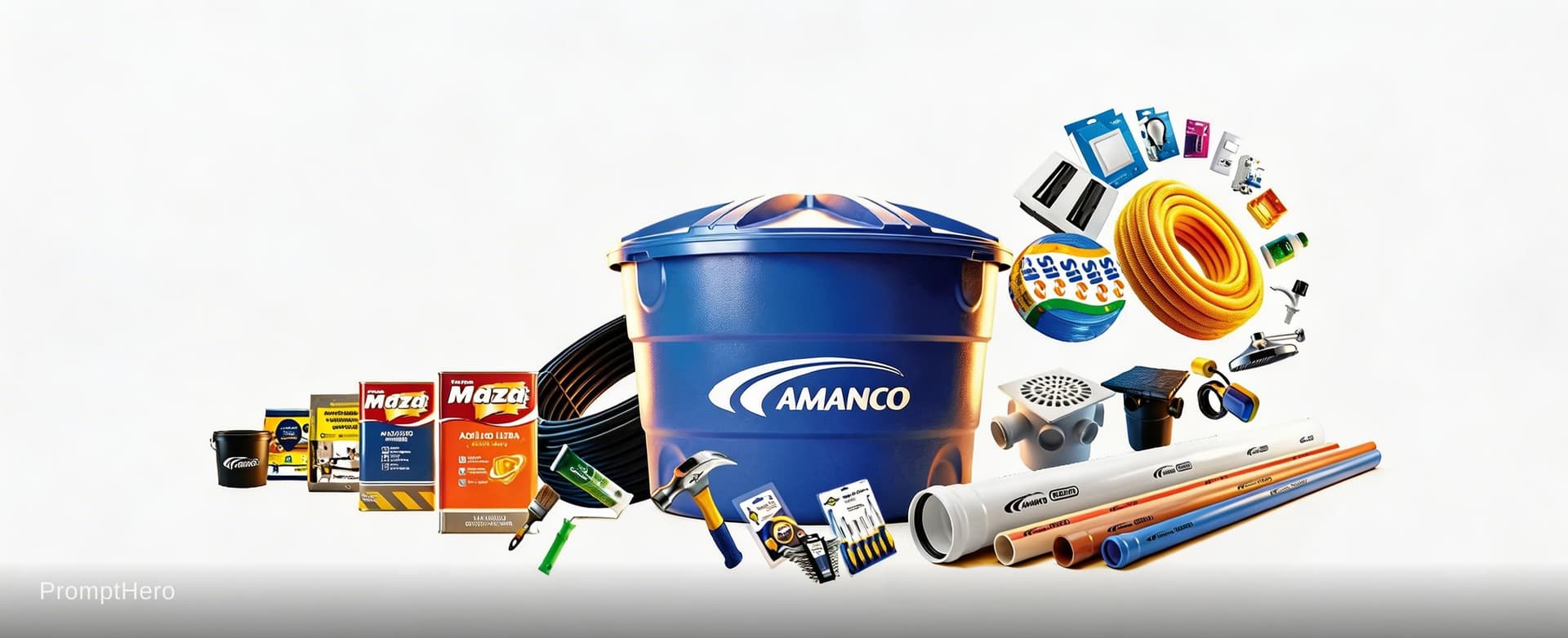 AI generated: Use the uploaded image as the visual source for all objects.Commercial product photography layout us...