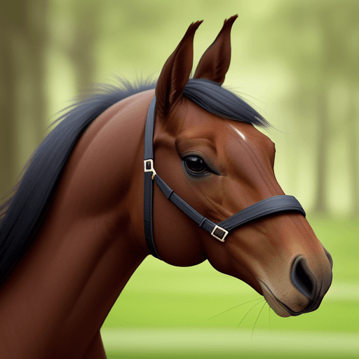 AI generated: 
a horse with a squirrel head