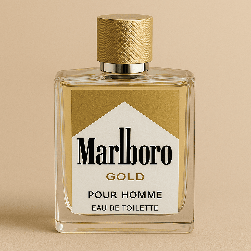 AI generated: Create a perfume that emulates a marlboro gold pack
