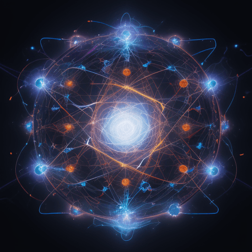 AI generated: The Abstract Energy Construct - An enigmatic being of radiant energy pathways, spanning a complex ne...