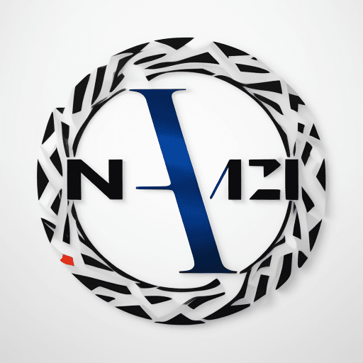 AI generated: create a modern art logo with name N, high resolution logo,4k,white color