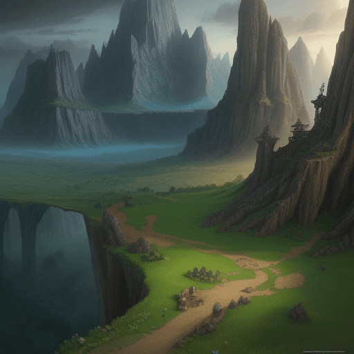 AI generated: Landscape the legend of Zelda, D&D, fantasy, intricate, elegant, highly detailed, digital painting, ...