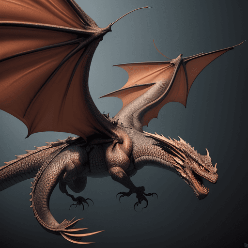 AI generated: flying dragon, hiperrealistic, 8k, High quality picture. Detailed picture. Masterpiece. ArtStation. ...