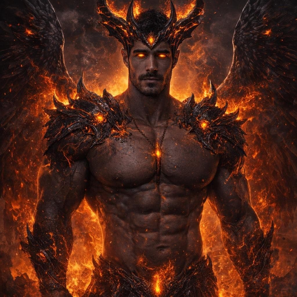 AI generated: make this man into a dark god
