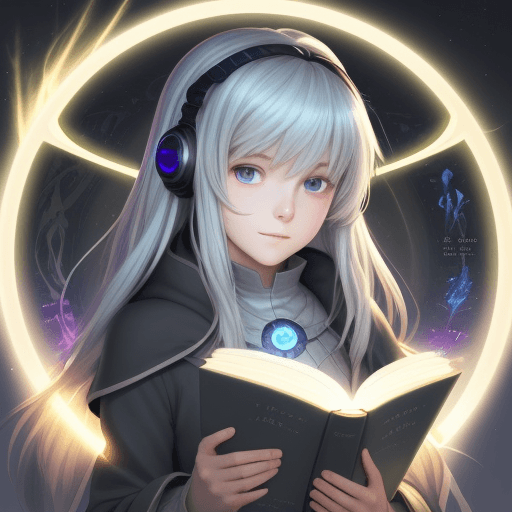 AI generated: image for Youtube profile where I am gonna read Light novels and the name of my account is LightLore...