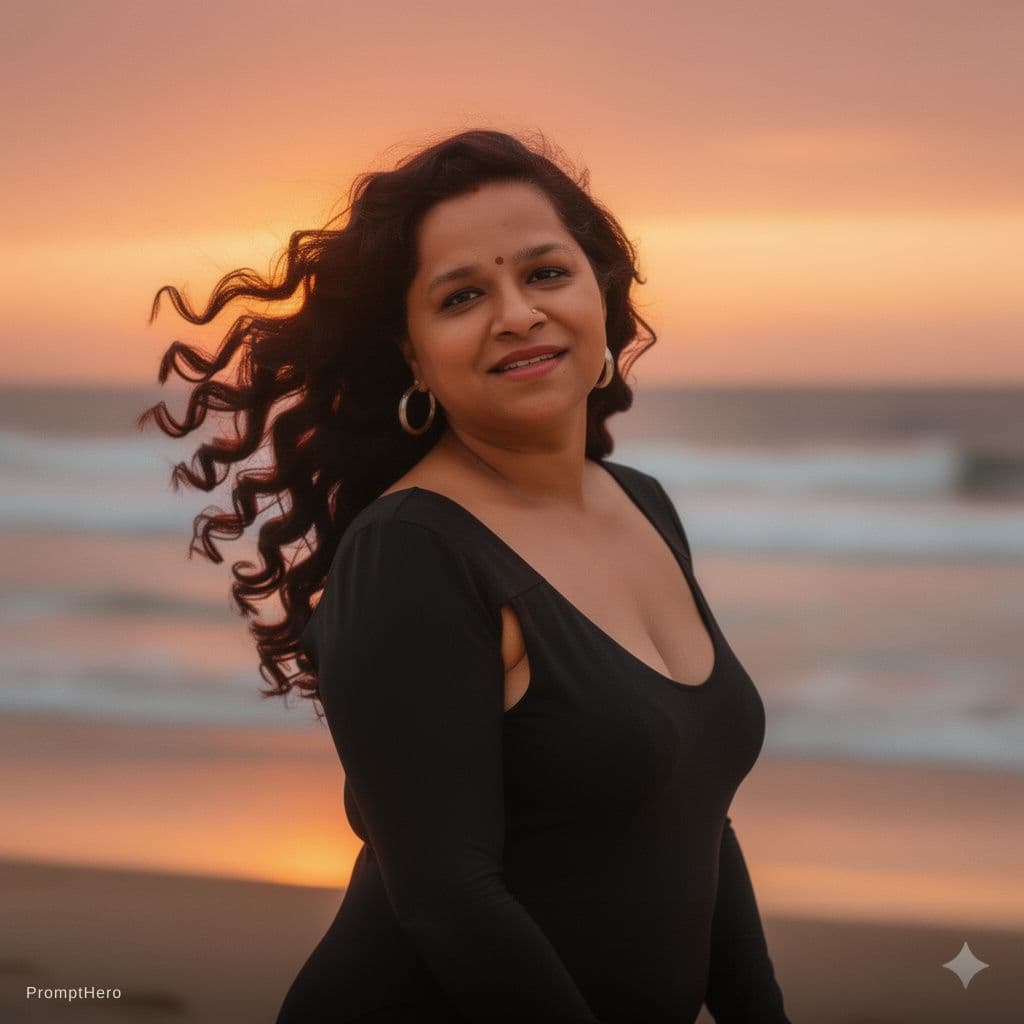 AI generated: Black sexy bikini girls curly hair 