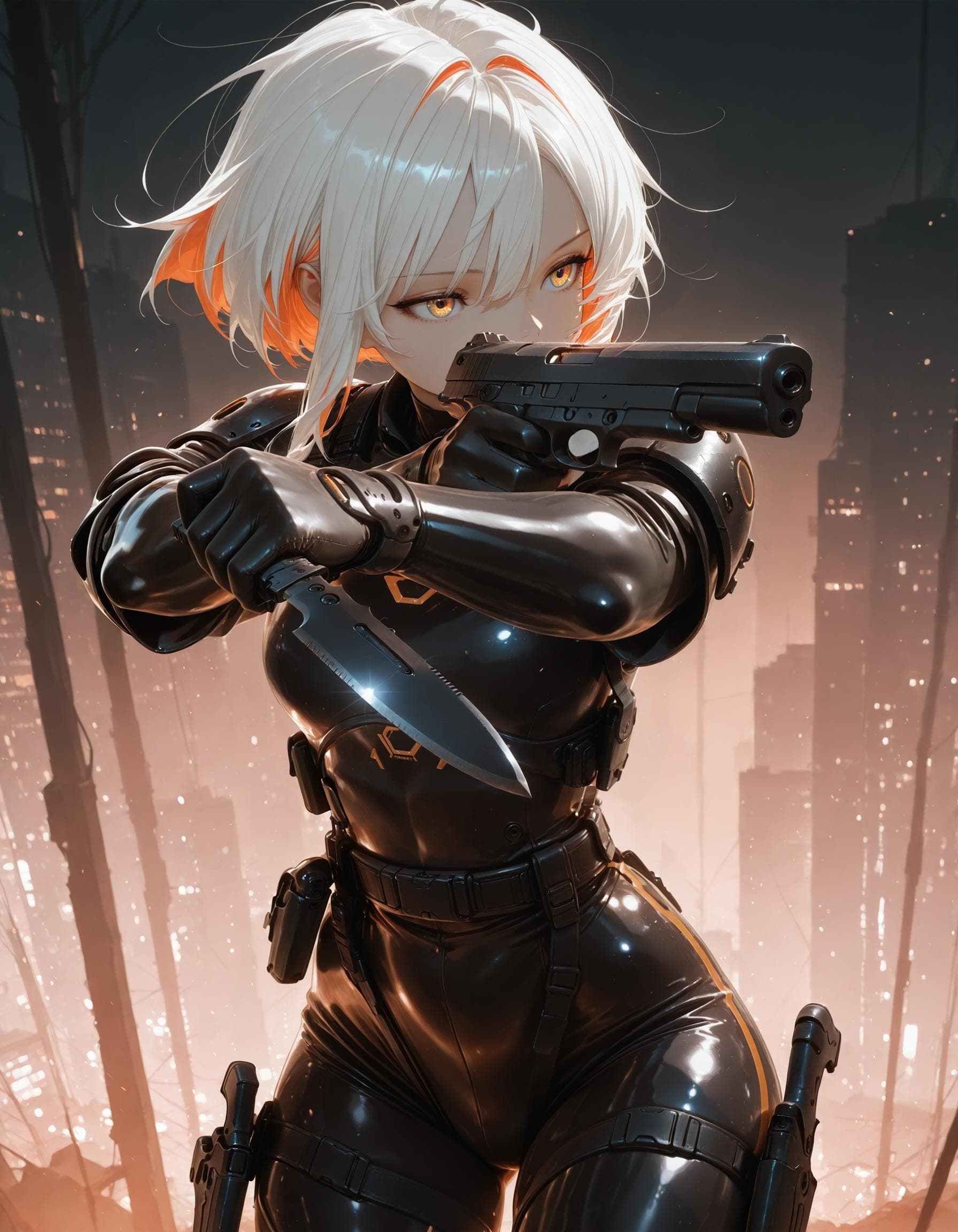 Pistol & Tactical Knife (Pose) - Image 1