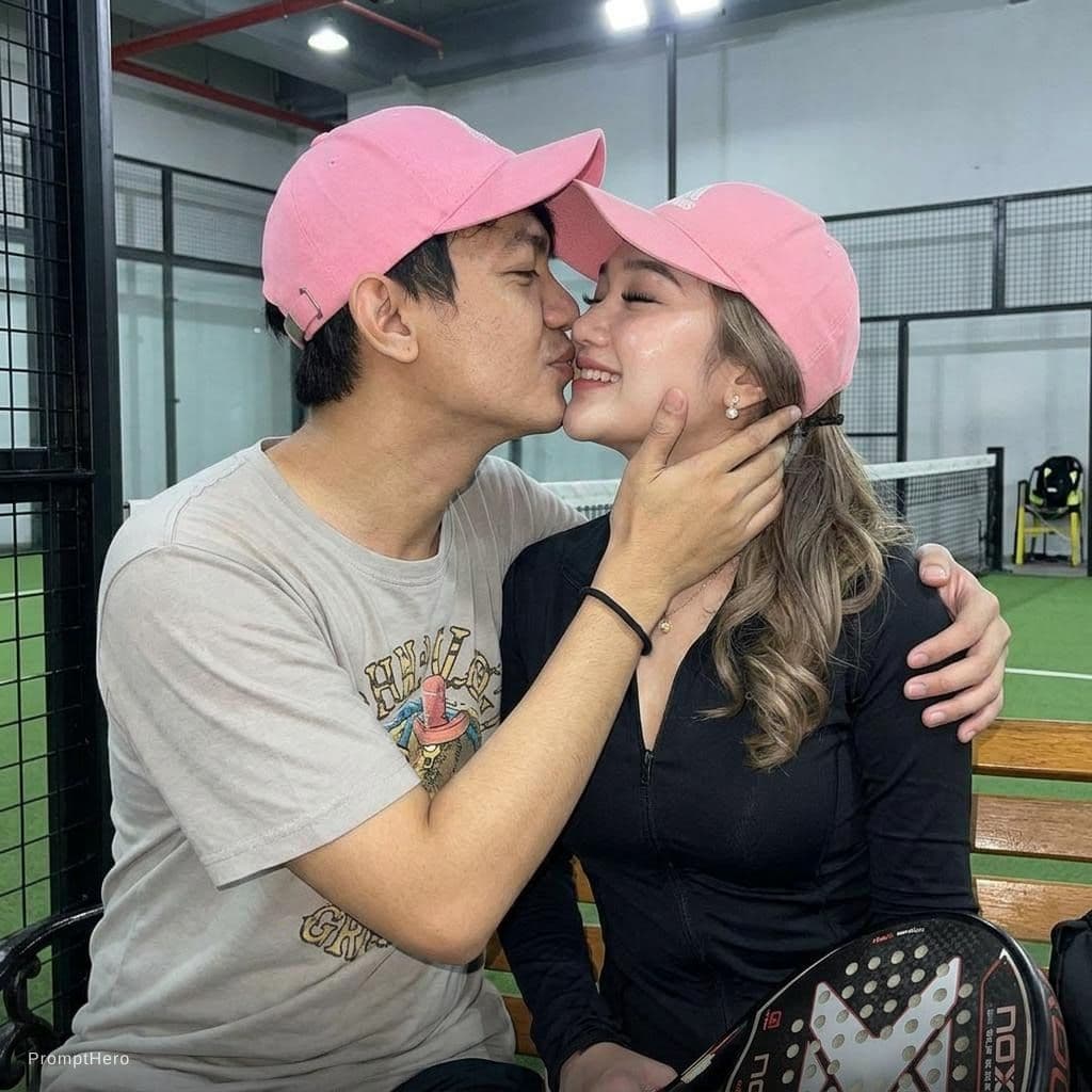 AI generated: Kissing each other