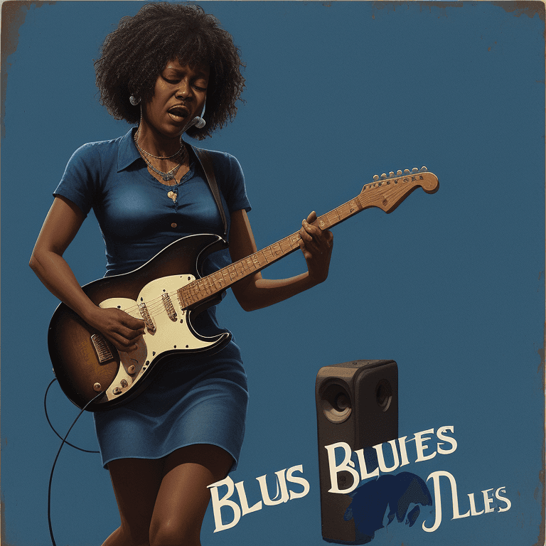 AI generated: Blues music