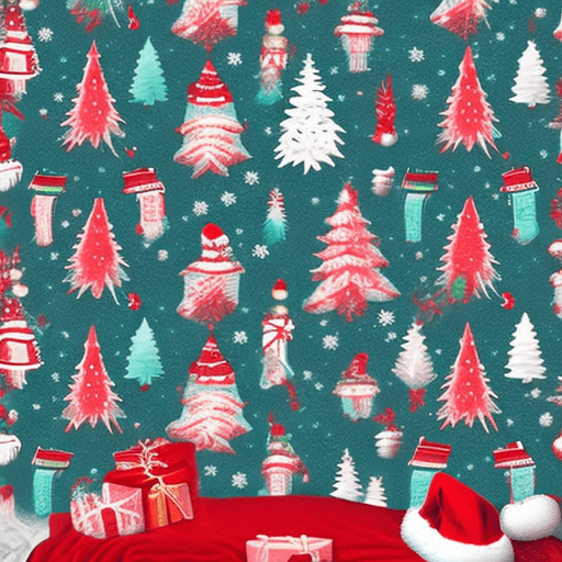 AI generated:  design, dreamy christmas, warmth, new year, success, hallucination, drugs, Santa, Evil
