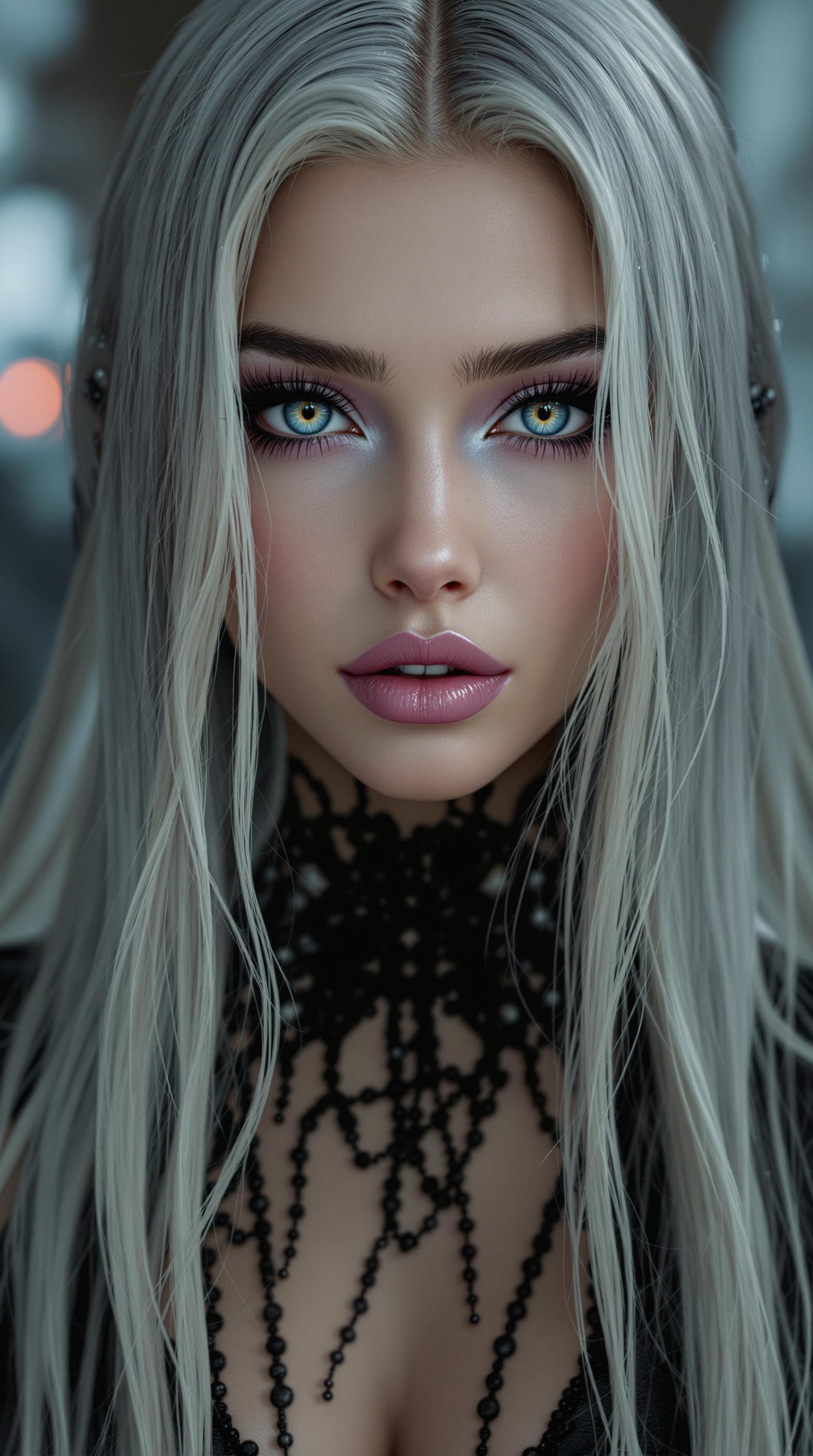 AI generated: a professional photo of a exceptionally beautiful girl in the world 5th grade, vampire, in a highly ...