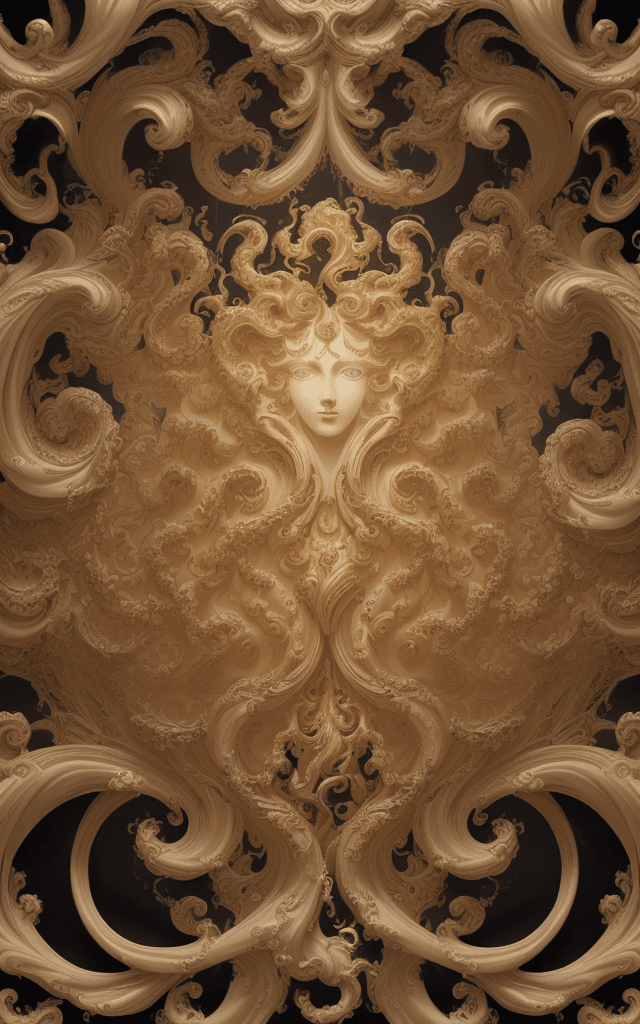 AI generated: the source of future growth dramatic, elaborate emotive Golden Baroque and Rococo styles to emphasis...