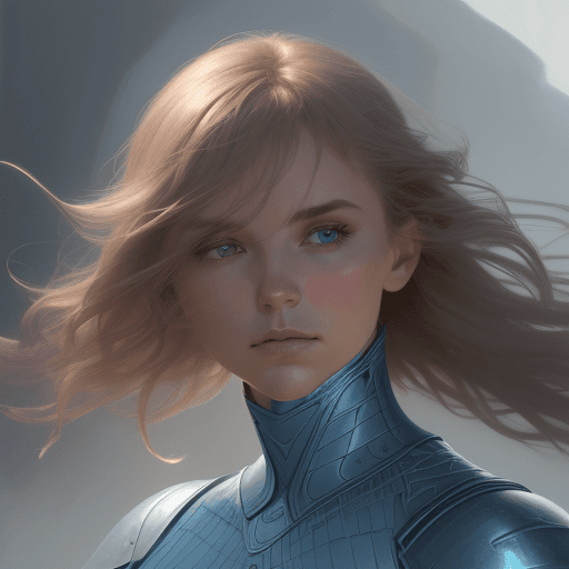 AI generated: a woman poses. in the style of soft edges and atmospheric effects, romanesque, pop inspo, michael ma...